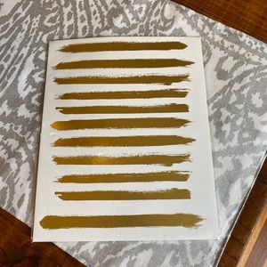 8x10 white & gold art print- new
